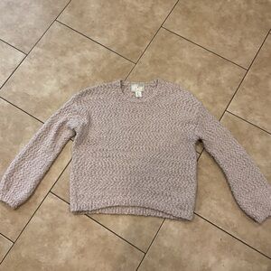 Ruby Moon Women's Textured Sweater - Light Pink